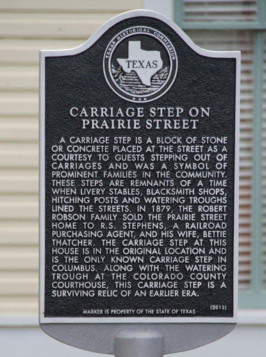 Carriage Steps Historical Marker